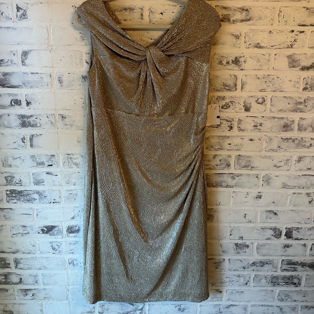 Lauren Ralph Lauren NWT Champagne Gold Dress